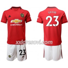 Manchester United Shaw 23 Domaći Dječji Komplet Dresovi za Nogomet 2019-2020 (+ kratke hlače)